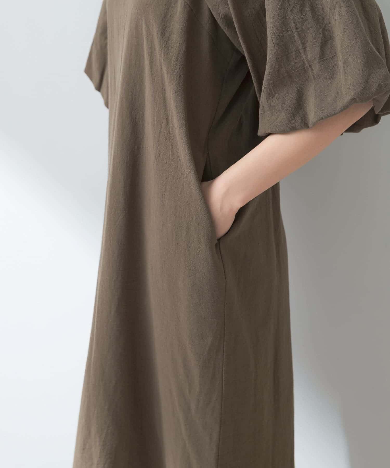 URBAN RESEARCH ROSSO「F by ROSSO　コットンスラブパフスリーブワンピース」|ワンピース|