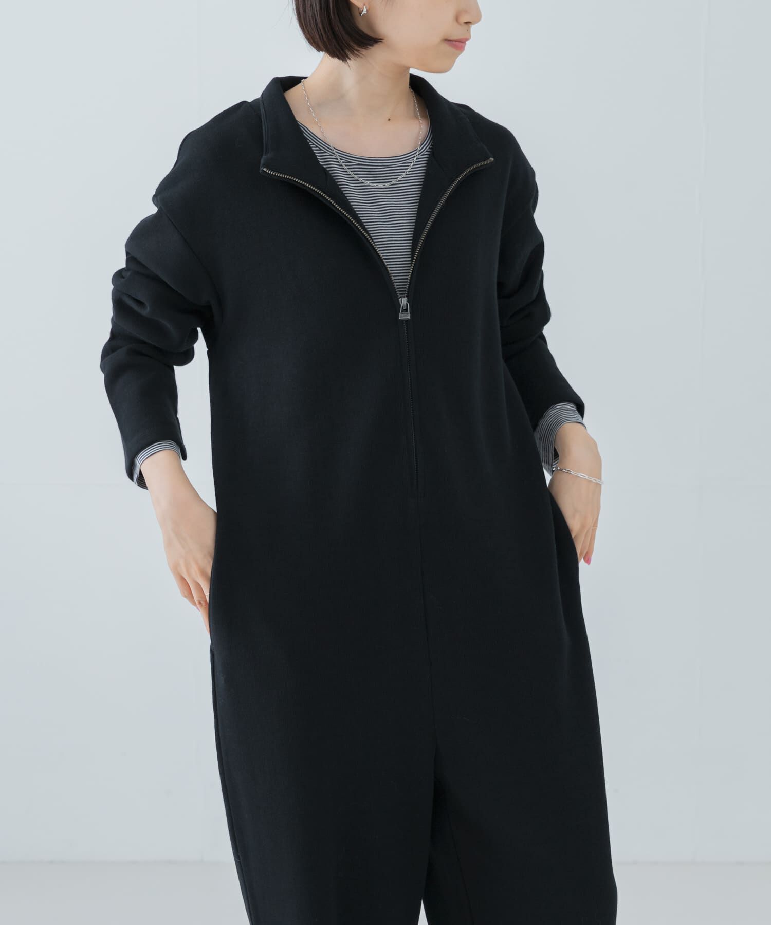 URBAN RESEARCH「ハーフジップジャンプスーツ」|スカート|