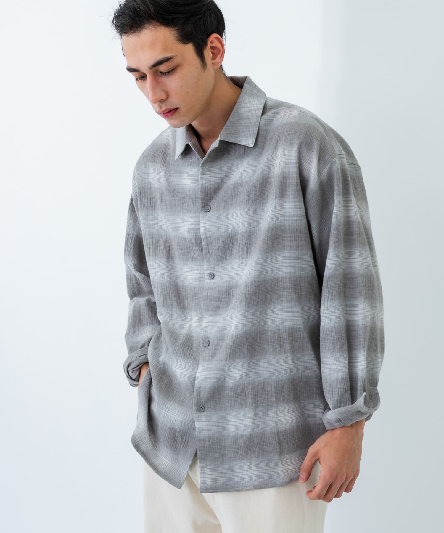 URBAN RESEARCH「オンブレーチェックシャツ」|シャツ・ブラウス|