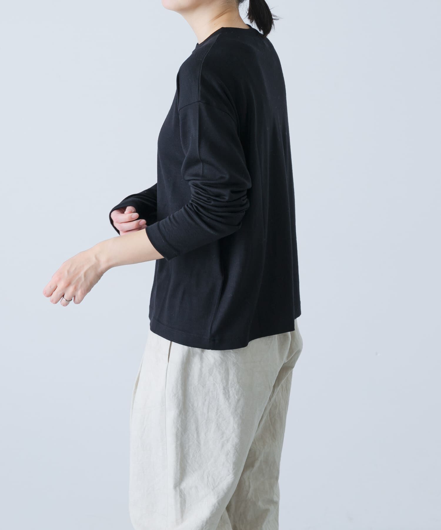 かぐれ「ウォッシャブルウールプルオーバー」|Tシャツ・カットソー|