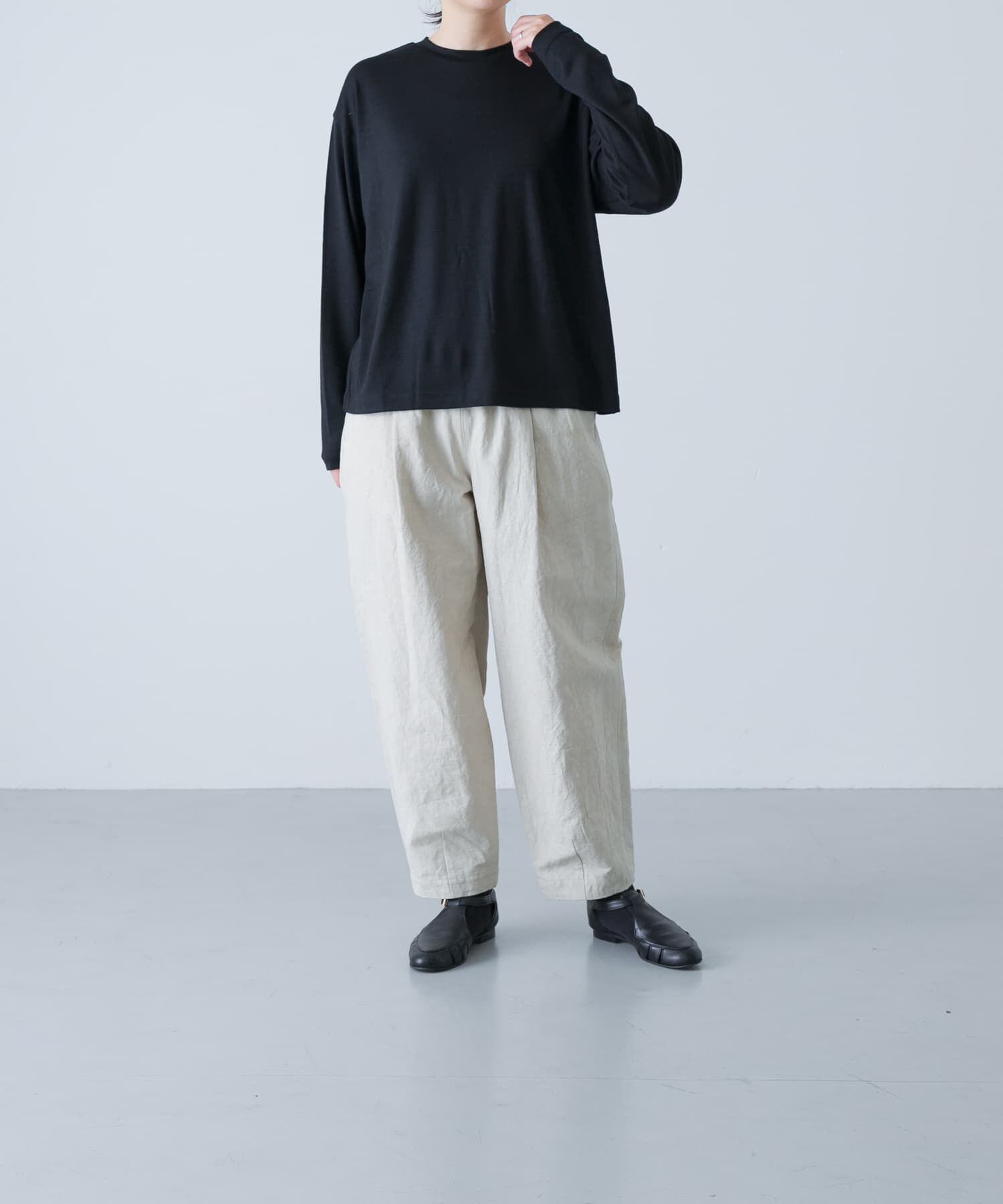 かぐれ「ウォッシャブルウールプルオーバー」|Tシャツ・カットソー|