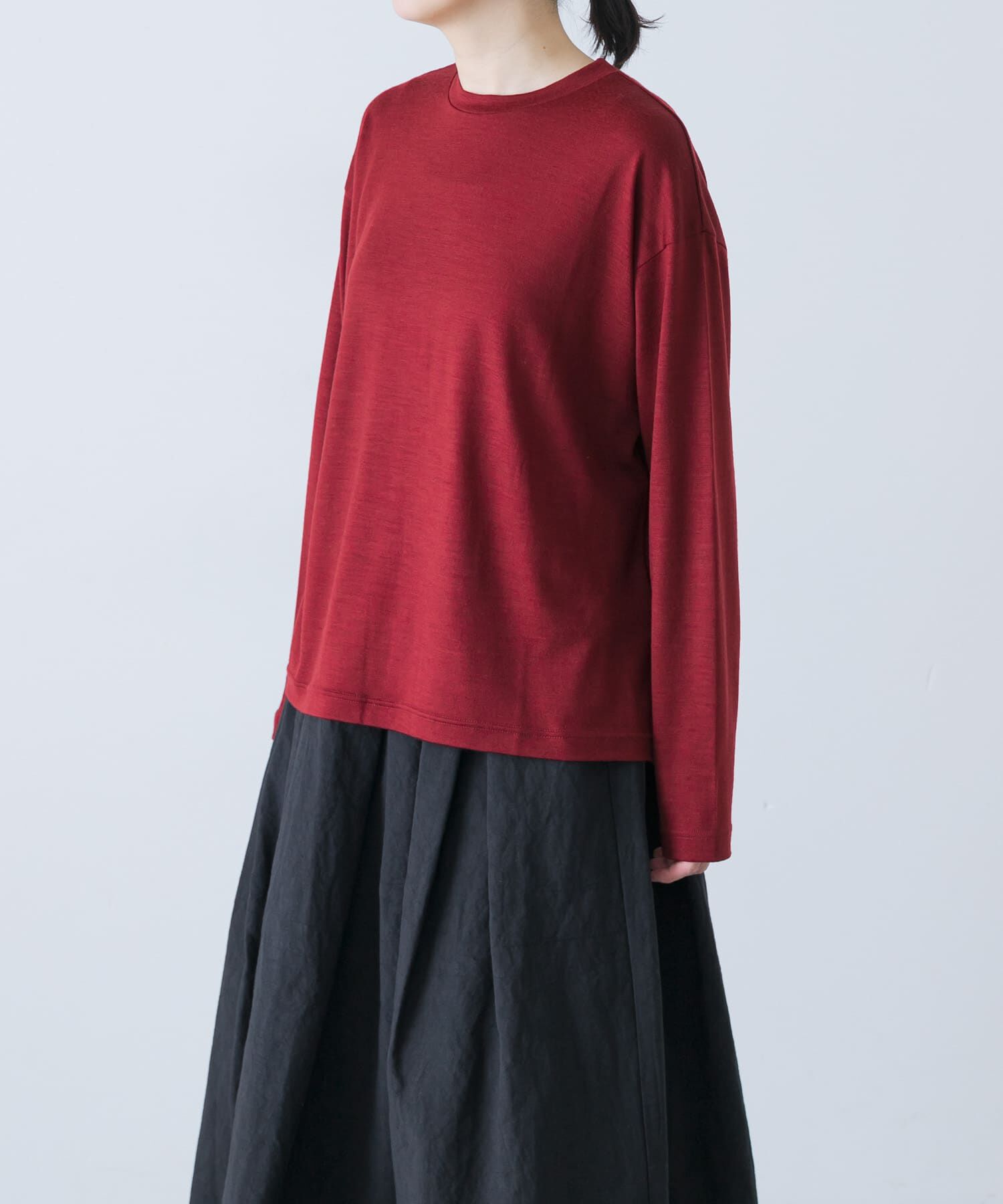 かぐれ「ウォッシャブルウールプルオーバー」|Tシャツ・カットソー|