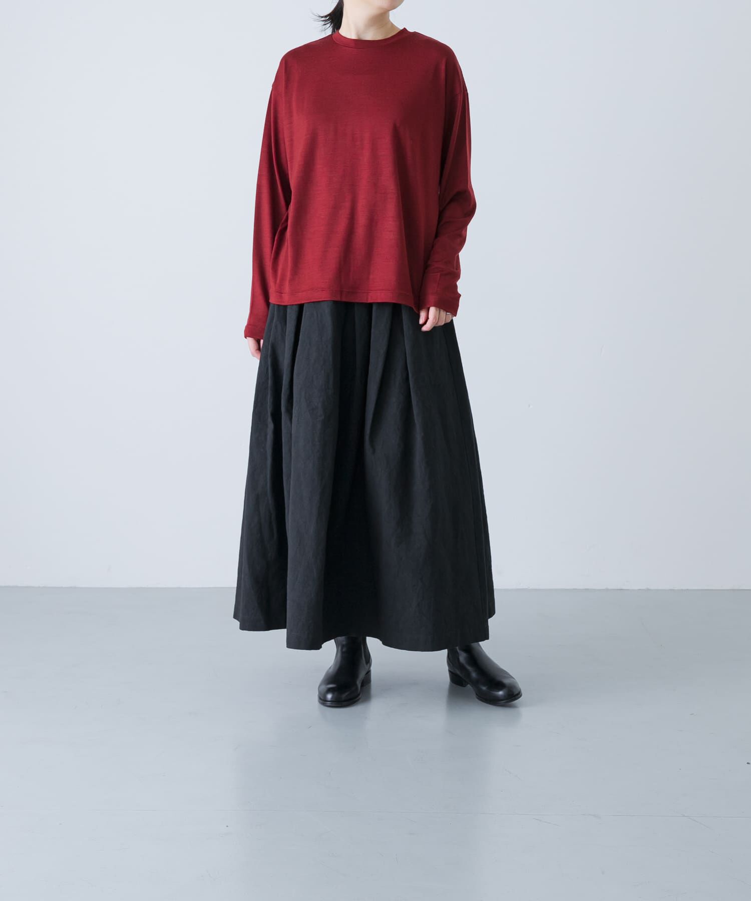 かぐれ「ウォッシャブルウールプルオーバー」|Tシャツ・カットソー|