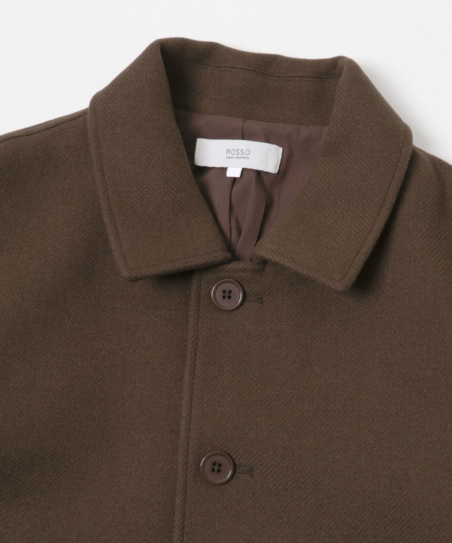 URBAN RESEARCH ROSSO「『XLサイズあり』light meltonステンカラーコート」|ステンカラーコート|
