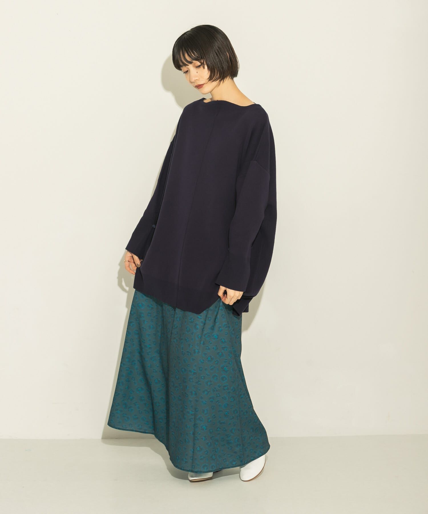  「レオパードプリントロングスカート」|スカート|