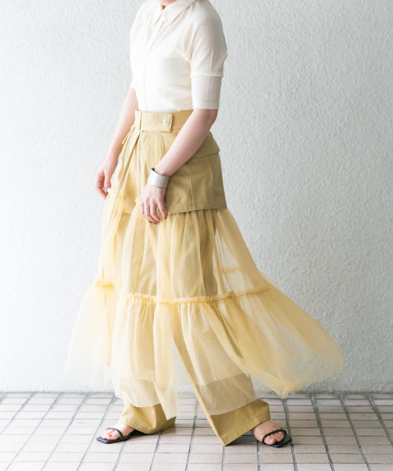  「ポケットベルトSETチュールスカート」|スカート|
