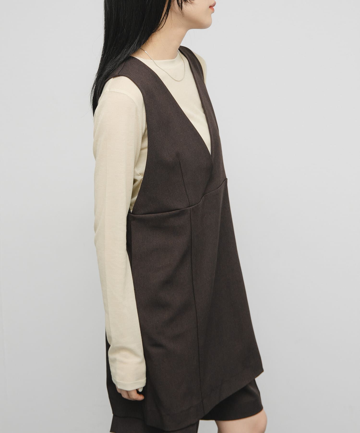  「シアーリブデザインカットソー」|Tシャツ・カットソー|