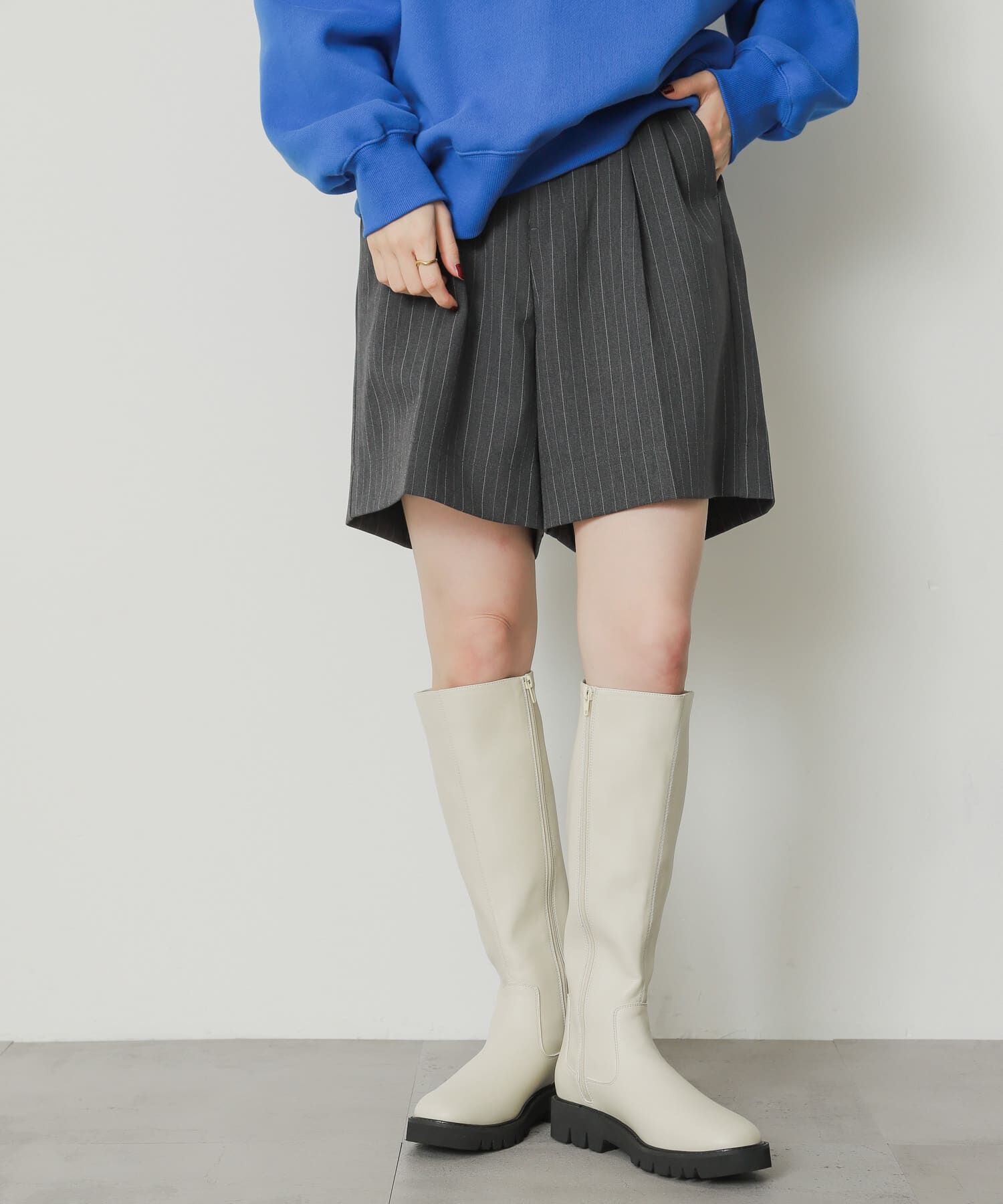 SENSE OF PLACE by URBAN RESEARCH「トラックソールロングブーツ」|ショートブーツ|