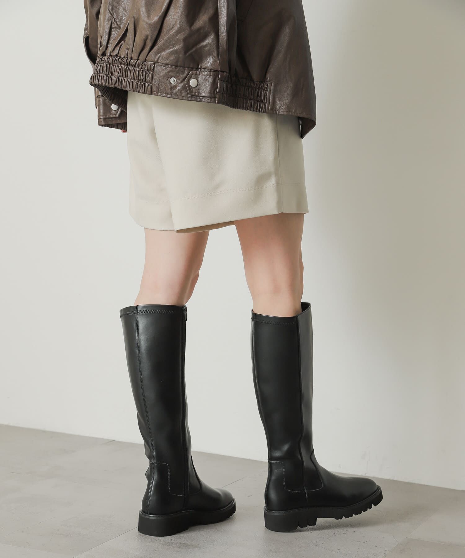 SENSE OF PLACE by URBAN RESEARCH「トラックソールロングブーツ」|ショートブーツ|