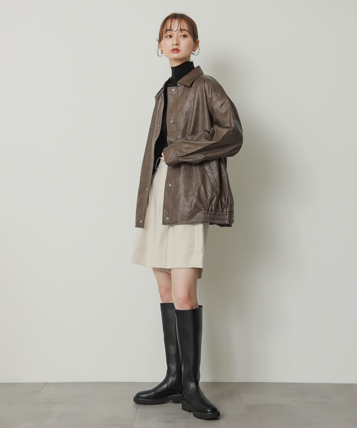 SENSE OF PLACE by URBAN RESEARCH「トラックソールロングブーツ」|ショートブーツ|