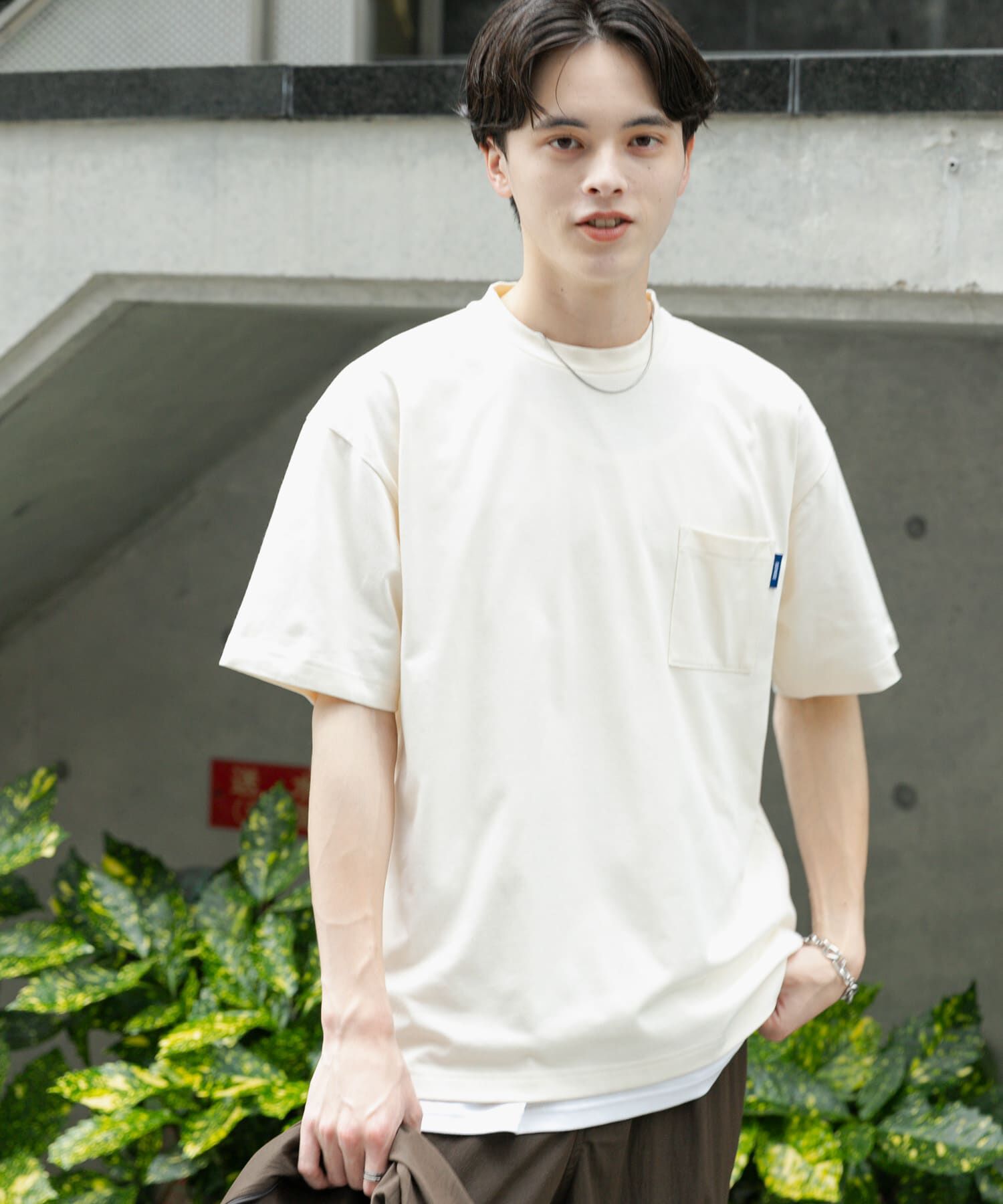 SENSE OF PLACE by URBAN RESEARCH「『UR TECH ひやサラクール』リラックスポケTシャツ」|Tシャツ・カットソー|