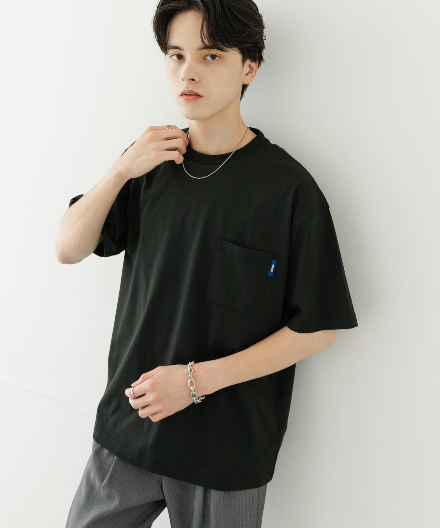 SENSE OF PLACE by URBAN RESEARCH「『UR TECH ひやサラクール』リラックスポケTシャツ」|Tシャツ・カットソー|