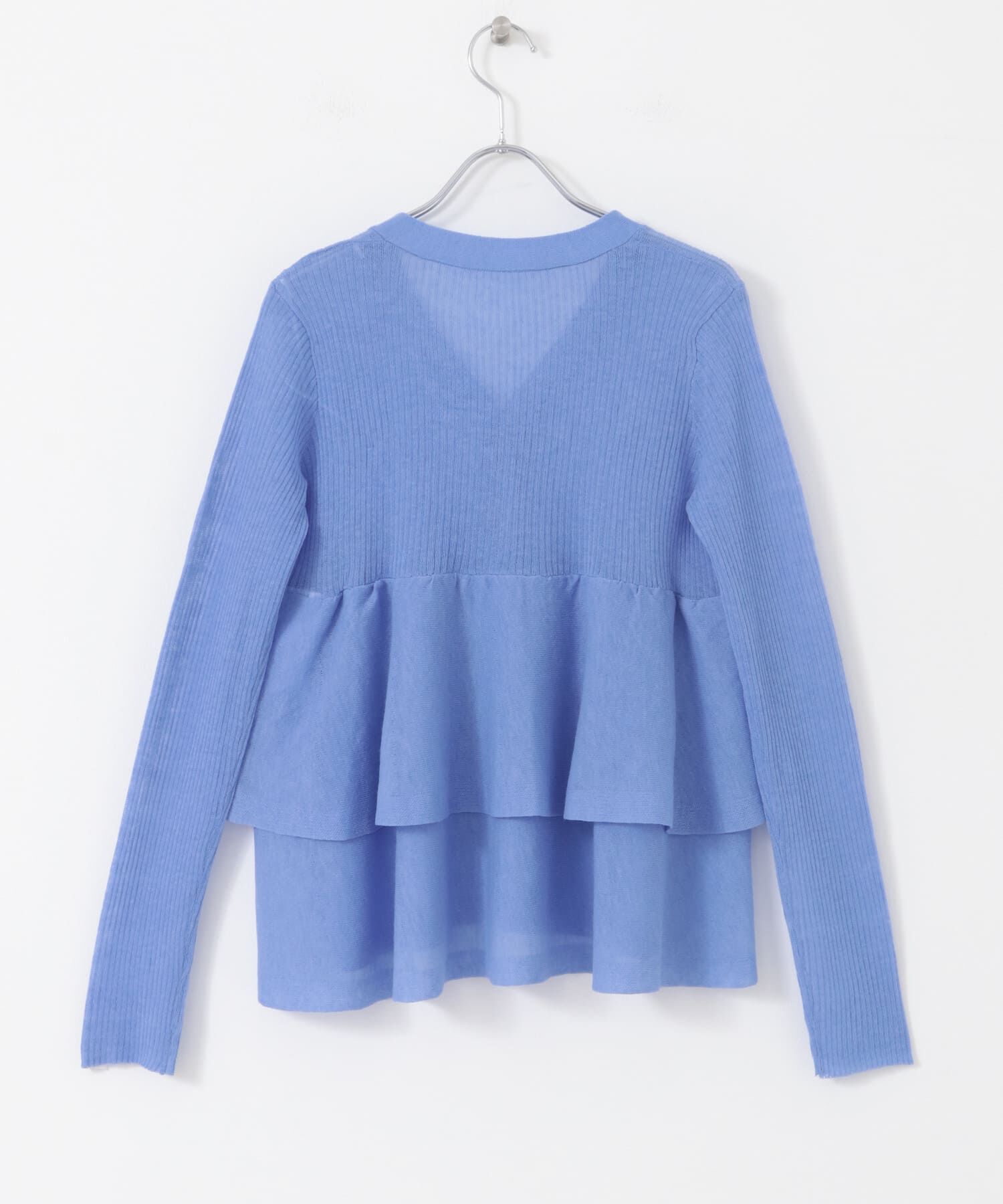 SENSE OF PLACE by URBAN RESEARCH「シアーペプラムカーディガン」|カーディガン|