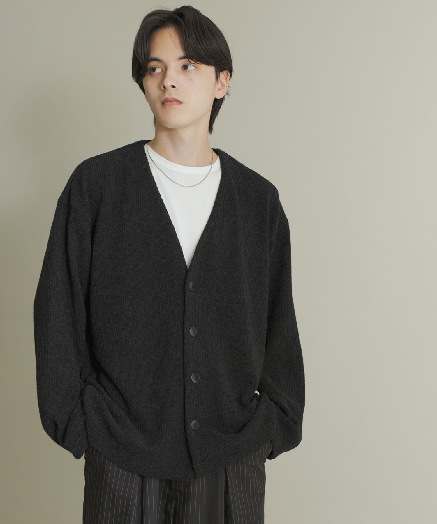 SENSE OF PLACE by URBAN RESEARCH「ウールタッチジャージカーディガン」|カーディガン|