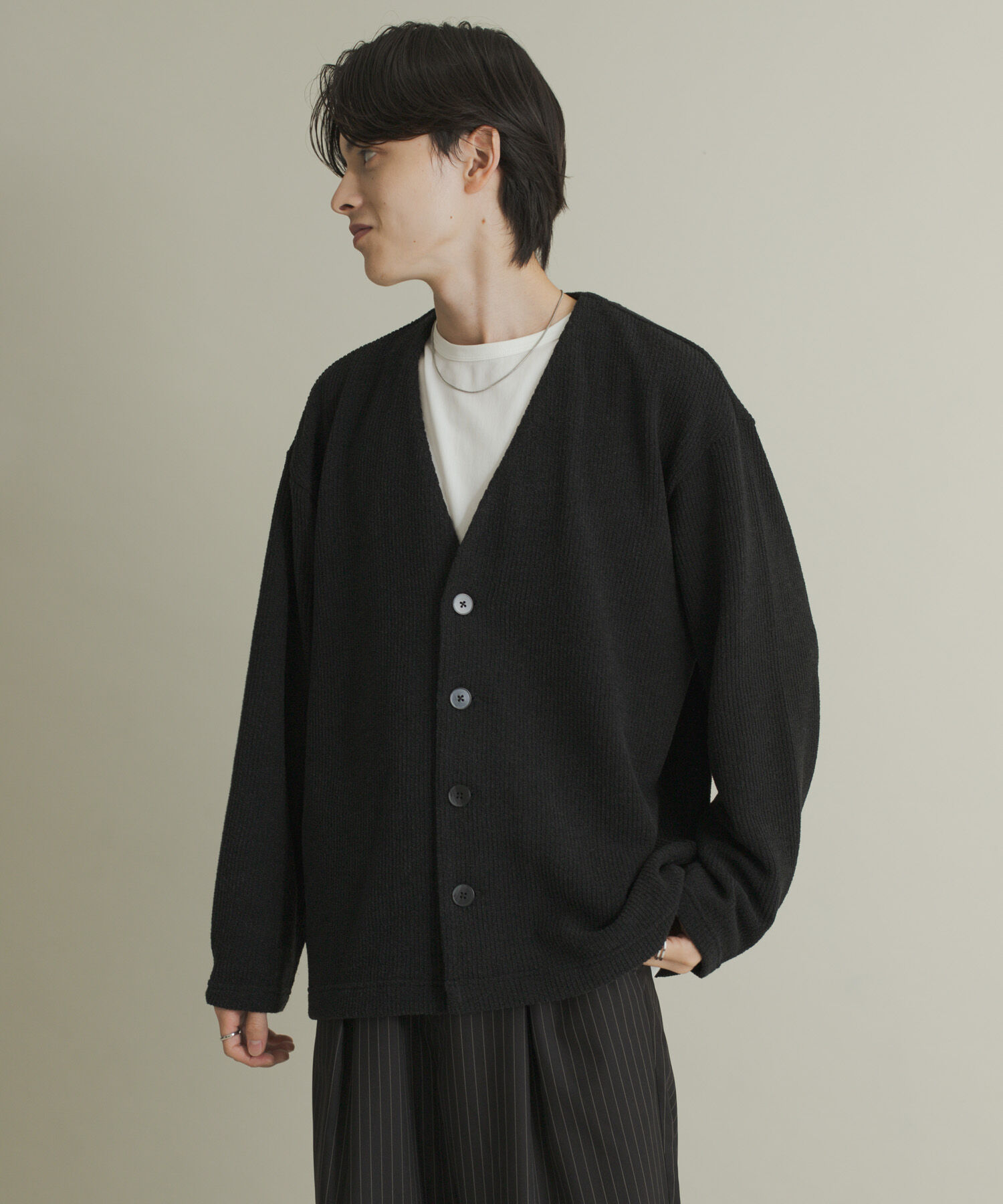 SENSE OF PLACE by URBAN RESEARCH「ウールタッチジャージカーディガン」|カーディガン|