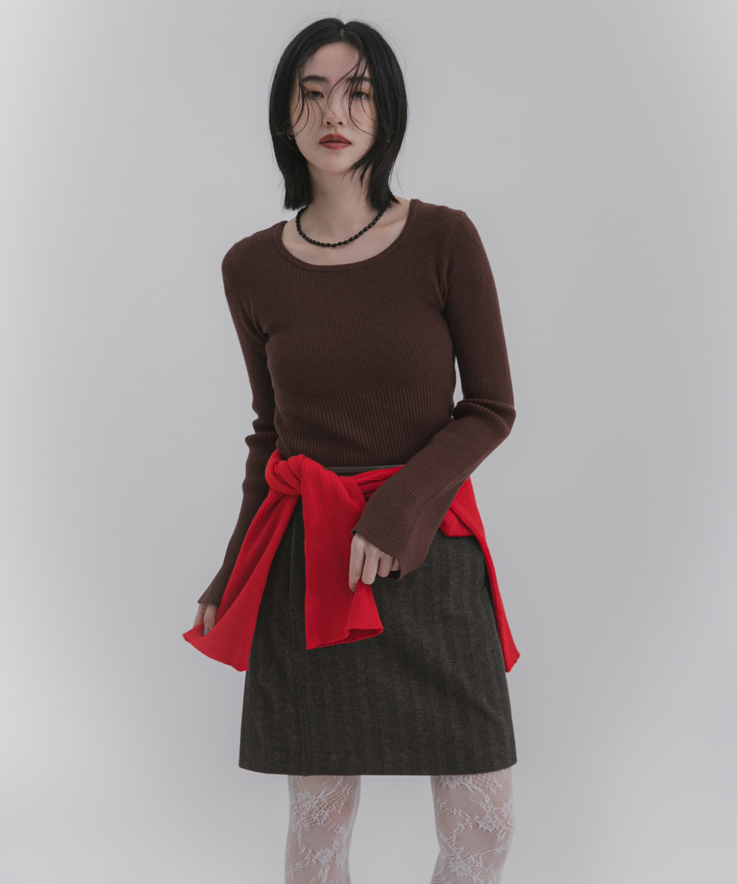 SENSE OF PLACE by URBAN RESEARCH「『WEB限定』2WAYストレッチラウンドネックセーター」|ニット・セーター|