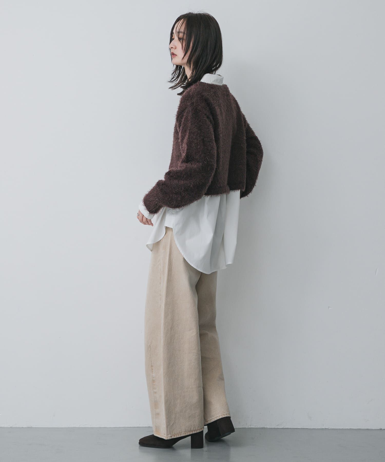 SENSE OF PLACE by URBAN RESEARCH「クロップドシャギーセーター」|ニット・セーター|