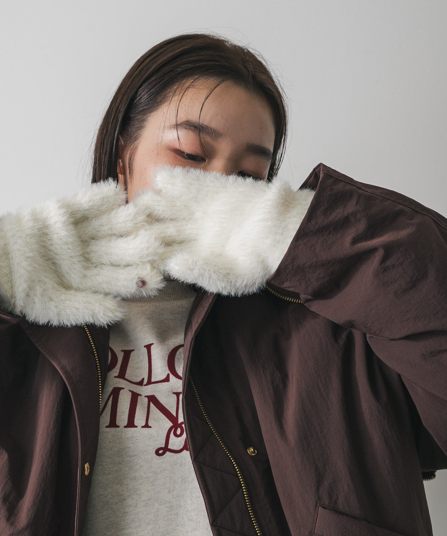 SENSE OF PLACE by URBAN RESEARCH「シャギーニットグローブ」|手袋|