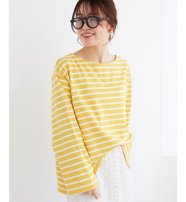 le.coeur blanc「《手洗い可能》バスクボーダーロンT」|Tシャツ・カットソー|