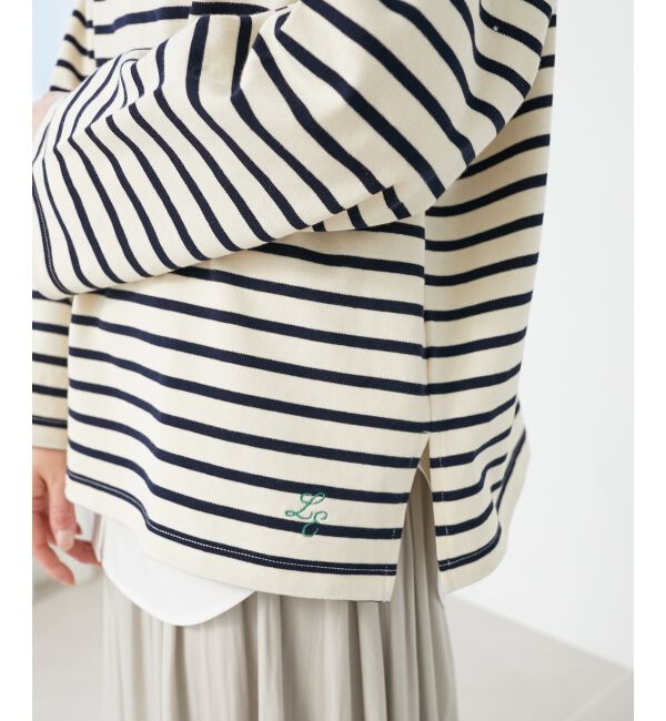 le.coeur blanc「《手洗い可能》バスクボーダーロンT」|Tシャツ・カットソー|