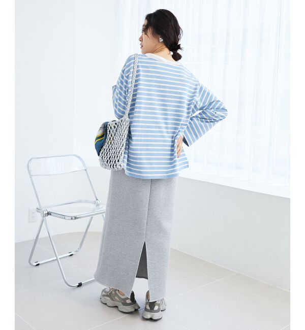 le.coeur blanc「《手洗い可能》バスクボーダーロンT」|Tシャツ・カットソー|