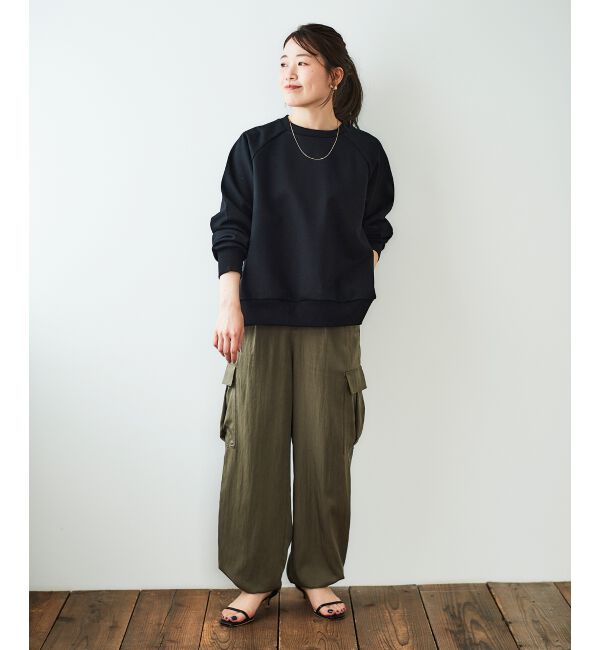 le.coeur blanc「《手洗い可能》バックレーススウェットプルオーバー」|プルオーバー|