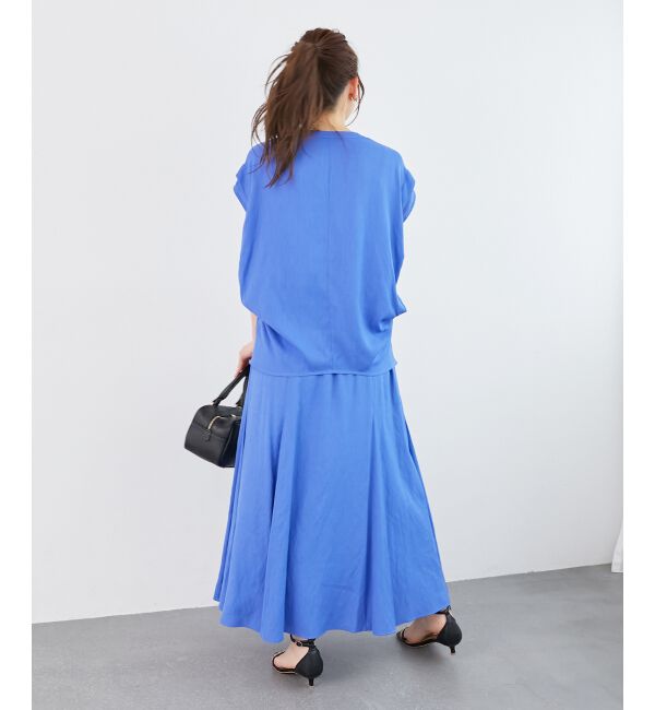  「《リラクシーな履き心地》リネンライクマーメイドスカート」|スカート|