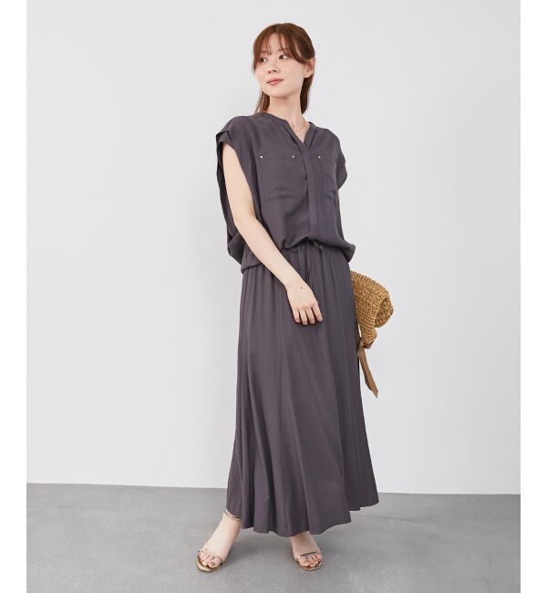  「《リラクシーな履き心地》リネンライクマーメイドスカート」|スカート|