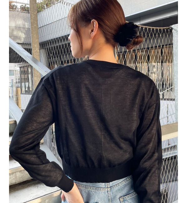  「《手洗い可能》TORRAZZO DONNAビジュー釦カーデ」|カーディガン|