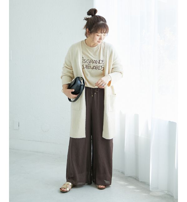  「《WEB限定アイテム》ニュアンスロングカーディガン」|カーディガン|