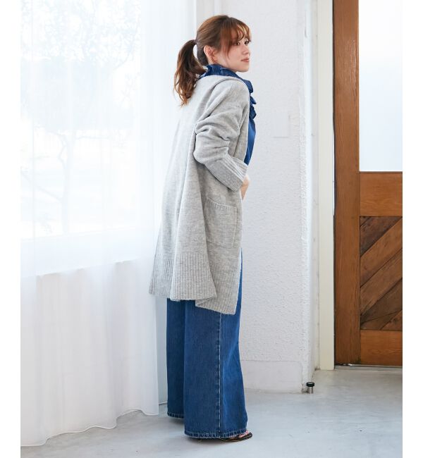  「《WEB限定アイテム》ニュアンスロングカーディガン」|カーディガン|