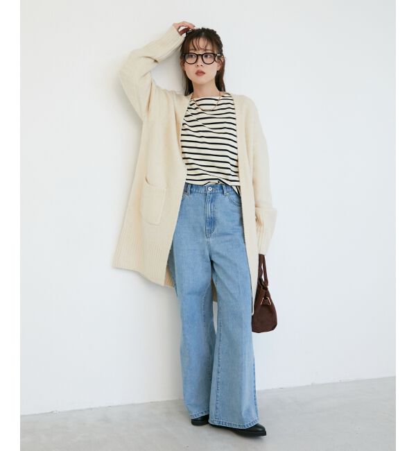  「《WEB限定アイテム》ニュアンスロングカーディガン」|カーディガン|