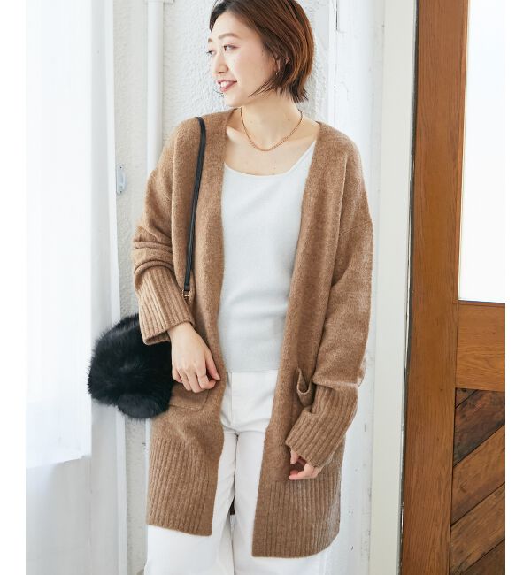  「《WEB限定アイテム》ニュアンスロングカーディガン」|カーディガン|