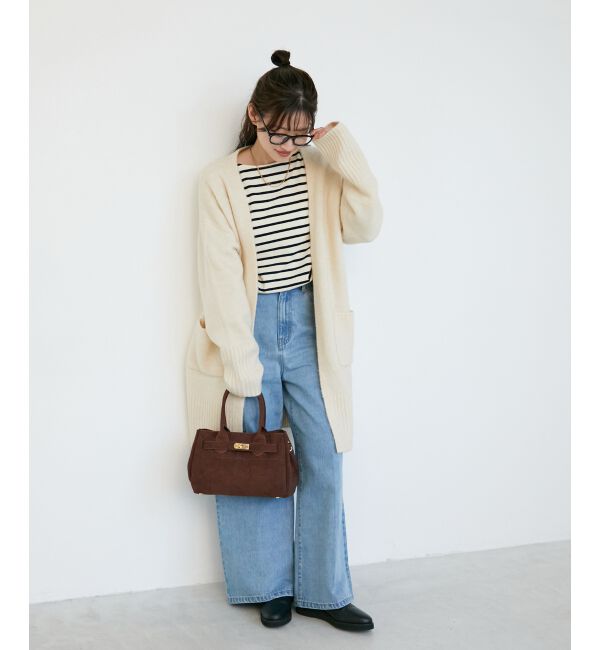  「《WEB限定アイテム》ニュアンスロングカーディガン」|カーディガン|