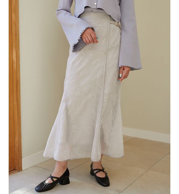 MAJESTICLEGON「フロッキーフラワーマーメイドスカート」|スカート|