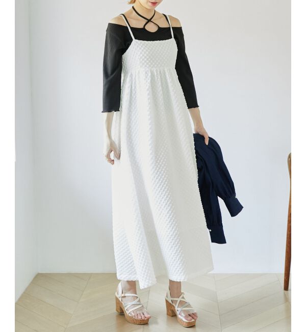 MAJESTICLEGON「バックオープンキャミワンピース」|ワンピース|