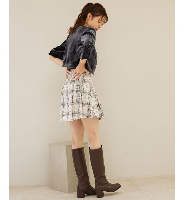 MAJESTICLEGON「キャミセットベロアカーディガン」|カーディガン|