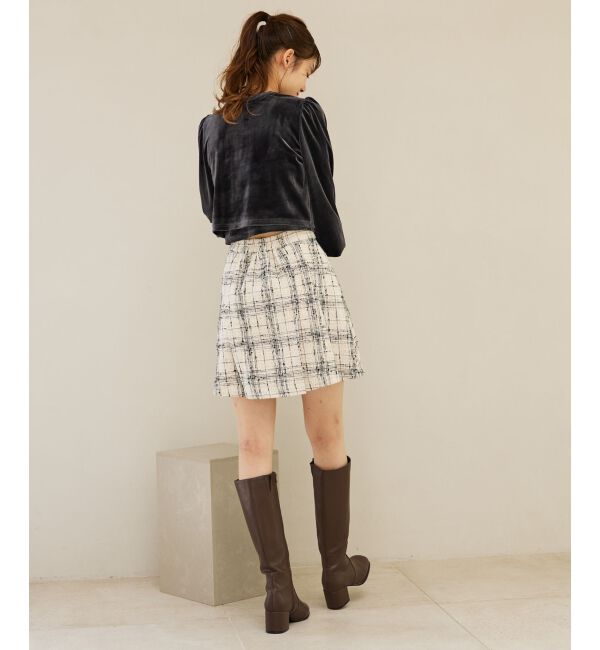 MAJESTICLEGON「キャミセットベロアカーディガン」|カーディガン|