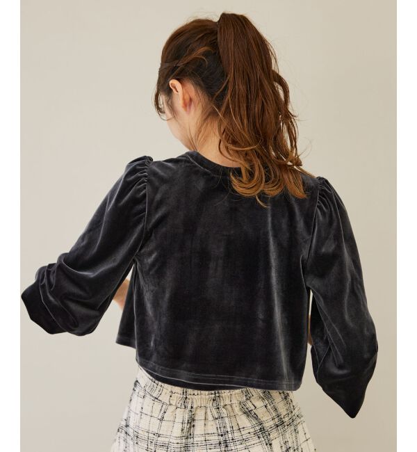 MAJESTICLEGON「キャミセットベロアカーディガン」|カーディガン|