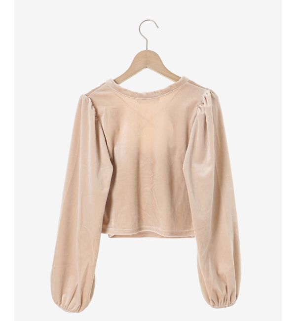 MAJESTICLEGON「キャミセットベロアカーディガン」|カーディガン|