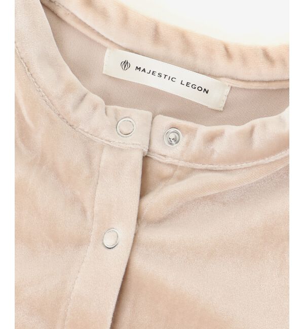 MAJESTICLEGON「キャミセットベロアカーディガン」|カーディガン|