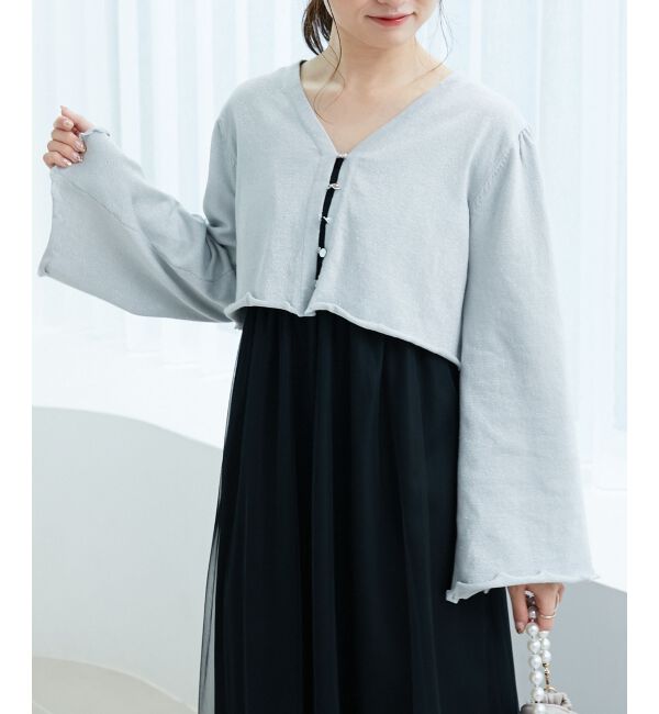 MAJESTICLEGON「レディラメニットカーデ」|カーディガン|