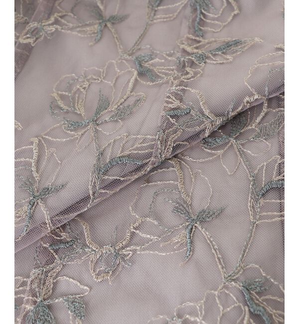  「フラワーエンブロイダリーセットドレス」|ドレス|