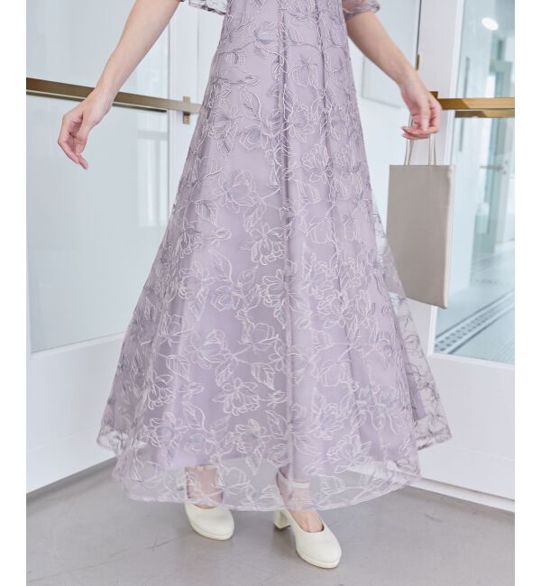  「フラワーエンブロイダリーセットドレス」|ドレス|