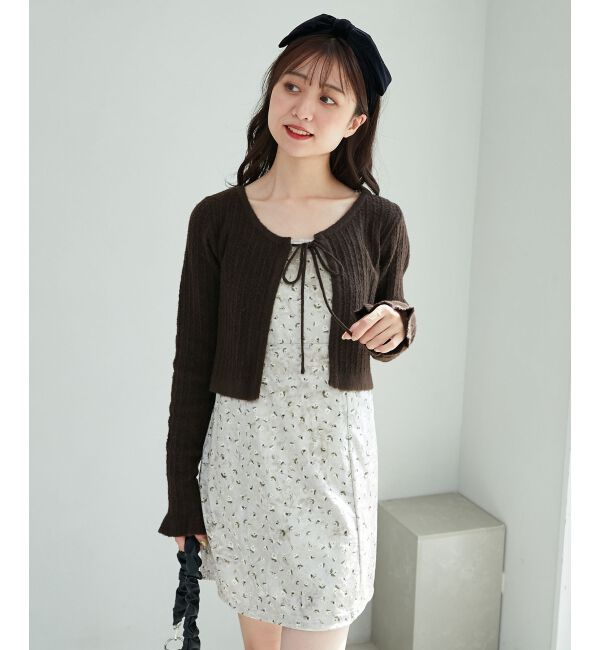 MAJESTICLEGON「カーデセットミニキャミワンピース」|ワンピース|