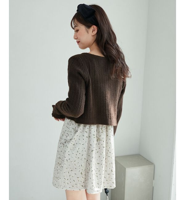 MAJESTICLEGON「カーデセットミニキャミワンピース」|ワンピース|