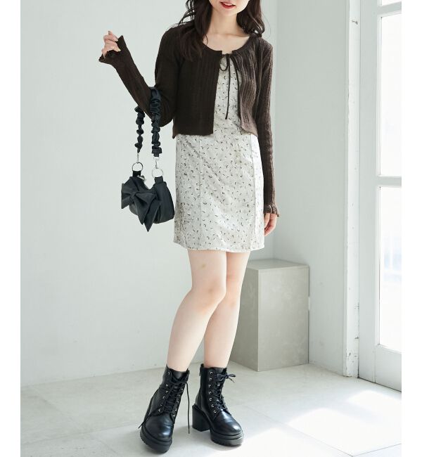 MAJESTICLEGON「カーデセットミニキャミワンピース」|ワンピース|