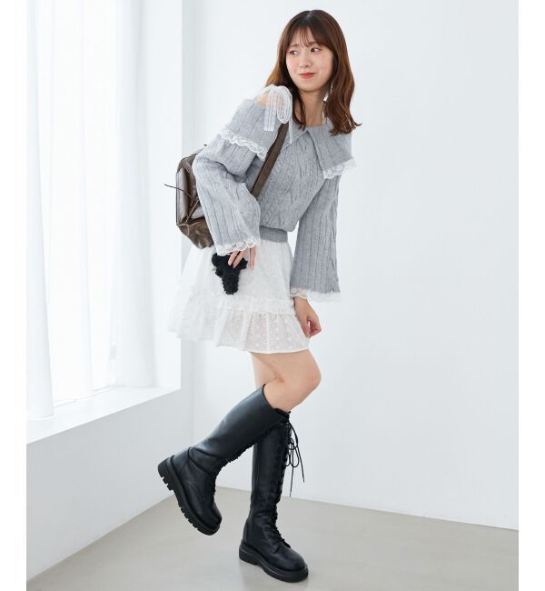 MAJESTICLEGON「プチフリルギャザーミニスカパン」|スカート|