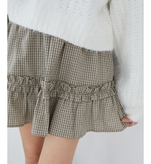 MAJESTICLEGON「プチフリルギャザーミニスカパン」|スカート|