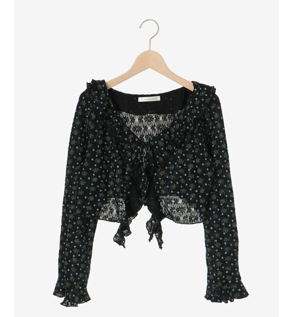  「◎フリルカラーリボンカーディガン」|カーディガン|